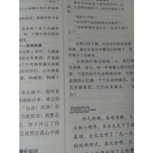 2017-2018年度中考满分作文特辑