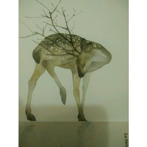 隐世之国  鹿菏水彩私享绘