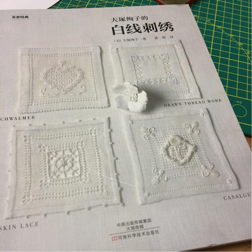 大塚绚子的白线刺绣