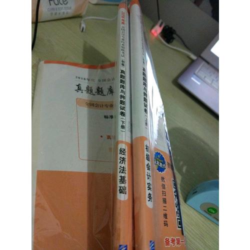 2018年全国初级会计职称考试真题题库与押题试卷 ：初级会计实务+经济法基础（共2册）