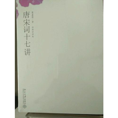 唐宋词十七讲
