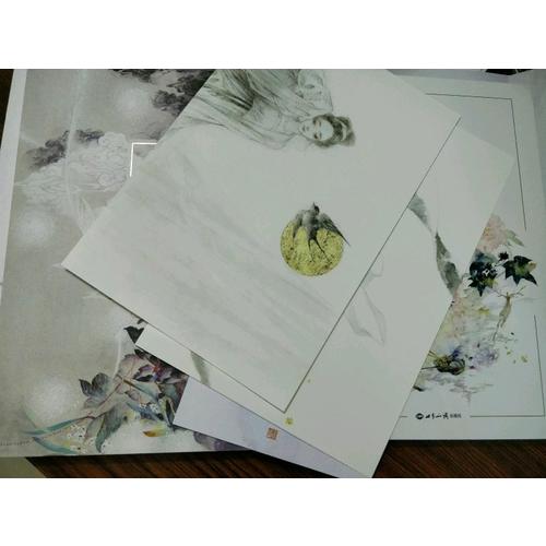 岁华录：国风水彩手绘画师绯羽空空，绘诗作品集