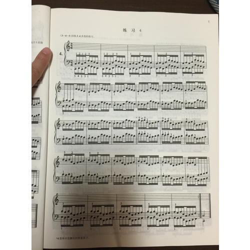 哈农钢琴练指法