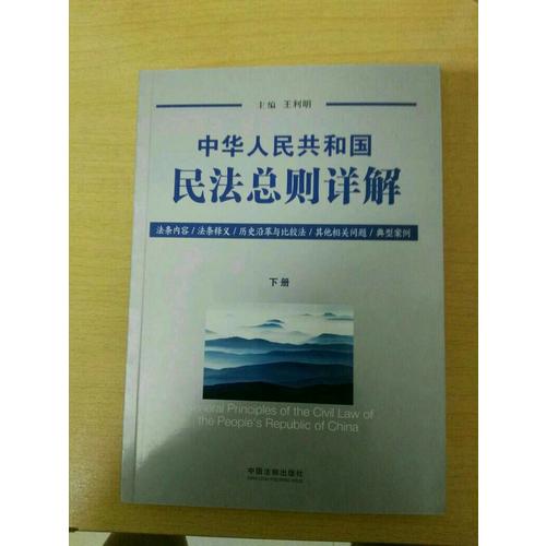 中华人民共和国民法总则详解(上下册)