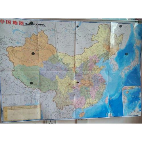 中国地图世界地图·大幅面撕不烂地图（套装2册）