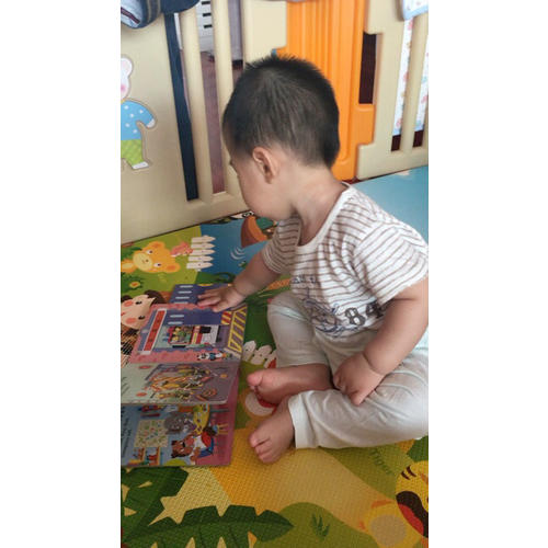 小熊很忙中英双语厚纸板游戏书（套装4册）