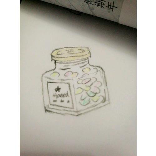 色铅笔的温情手绘