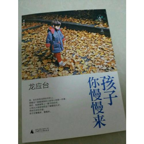 孩子你慢慢来：龙应台