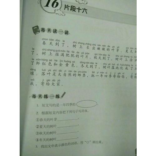 新课标 小学生语文阶梯阅读训练 一年级