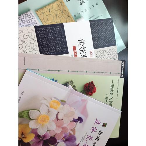 栩栩如生的立体花朵刺绣