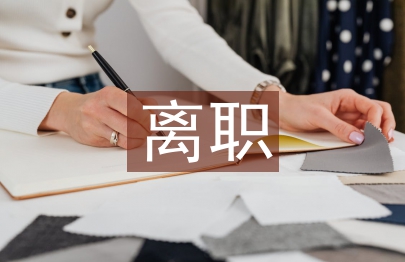 个人离职申请书