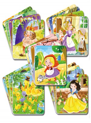 我的及时套经典童话拼图（共5套20片）