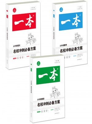 2018年一本 名校冲刺必备方案 语文+数学+英语图书