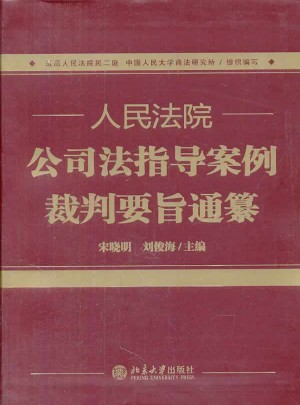 人民法院公司法指导案例裁判要旨通纂图书