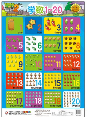 植物大战僵尸2立体挂图套装（共6张）