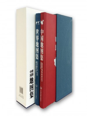 中国地图集+世界地图集（共2册）图书